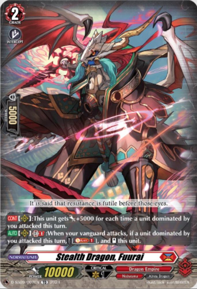 D-SS09/007EN Stealth Dragon, Fuurai TD Dseries