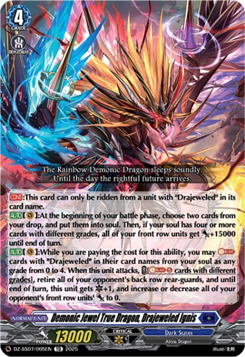 DZ-SS07/005EN Demonic Jewel True Dragon, Drajeweled Ignis TD Yuubies