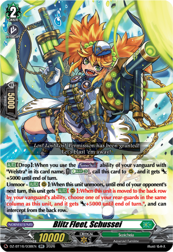 DZ-BT16/038EN Blitz Fleet, Schussei RR DZBT16