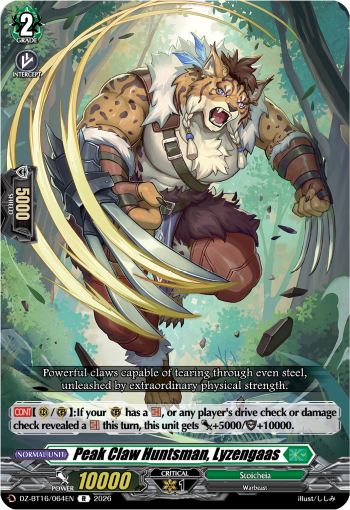 DZ-BT16/064EN Peak Claw Huntsman, Lyzengaas R DZBT16