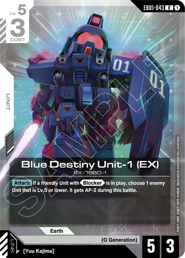 EB01-043/Blue Destiny Unit-1 (EX) R