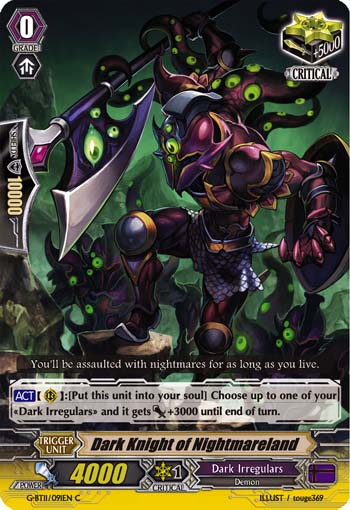 G-BT11/091EN Dark Knight of Nightmareland C