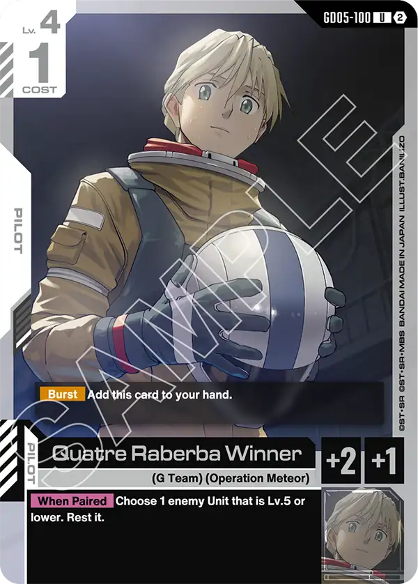 GD05-100/Quatre Raberba Winner U GD05