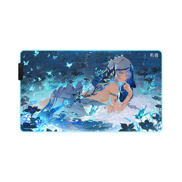 Wuthering Waves Resonator Themed The Shorekeeper RGB Glowing Mouse Pad The Shorekeeper