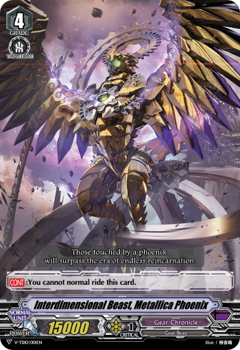 V-TD10/001EN Interdimensional Beast, Metallica Phoenix TD