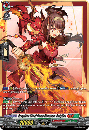 D-BT05/SP13EN Dragritter Girl of Flame Blossoms, Radylina SP