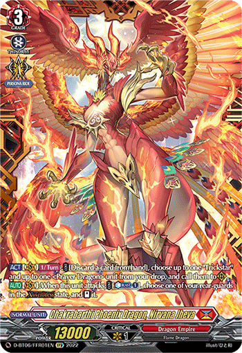 D-BT06/FFR01EN Chakrabarthi Phoenix Dragon, Nirvana Jheva FFR