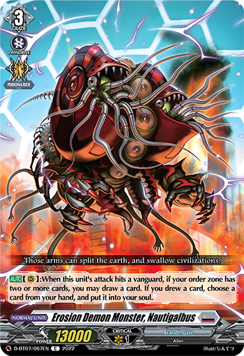 D-BT07/067EN Erosion Demon Monster, Nautigalbus C
