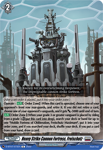 D-BT07/073EN Heavy Strike Cannon Fortress, Freischutz C
