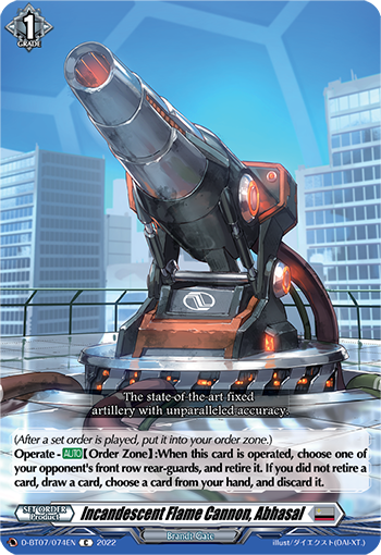 D-BT07/074EN Incandescent Flame Cannon, Abhasal C