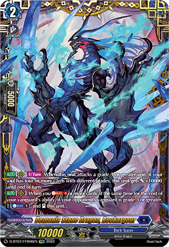 D-BT07/FFR06EN Demonic Stone Dragon, Rockargour FFR