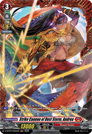 D-BT07/FR04EN Strike Cannon of Dust Storm, Andrea FR