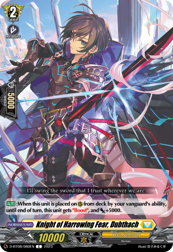 D-BT08/080EN Knight of Harrowing Fear, Dubthach C