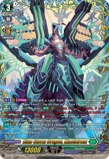 D-BT08/FFR09EN Blue Storm Dragon, Maelstrom FFR