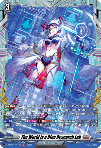 D-BT08/FR17EN The World is a Blue Research Lab FR