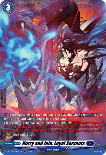 D-BT08/FR14EN Hurry and Join, Loyal Servants FR