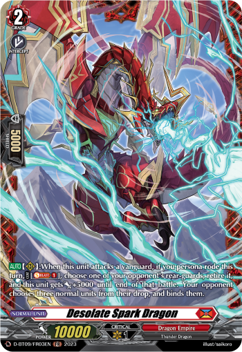 D-BT09/FR03EN Desolate Spark Dragon FR