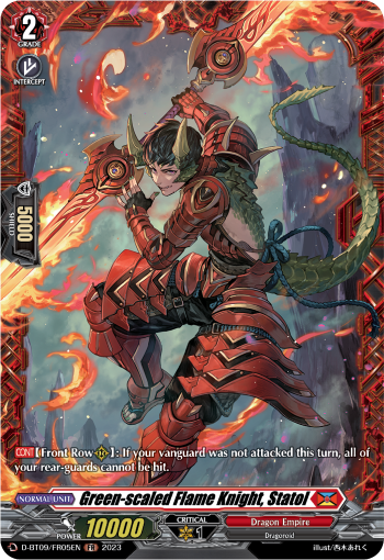D-BT09/FR05EN Green-scaled Flame Knight, Statol FR