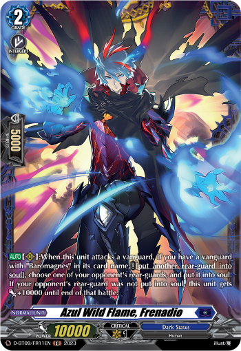 D-BT09/FR11EN Azul Wild Flame, Frenadio FR
