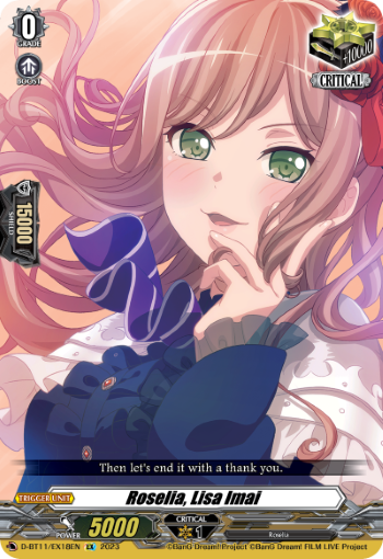 D-BT11/EX18EN Roselia, Lisa Imai EX