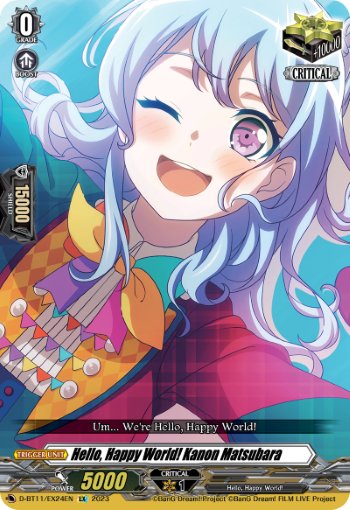 D-BT11/EX24EN Hello, Happy World! Kanon Matsubara EX