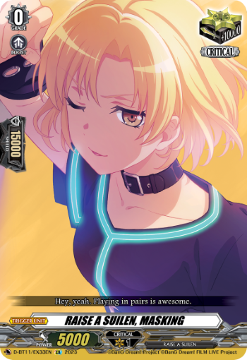 D-BT11/EX33EN RAISE A SUILEN, MASKING EX
