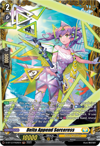 D-BT12/FR26EN Delta Append Sorceress FR