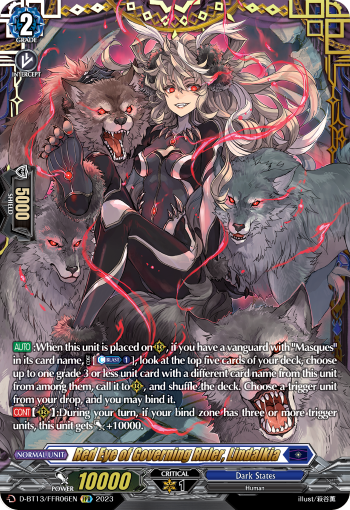 D-BT13/FRR06EN Red Eye of Governing Ruler, Lindalkia FFR