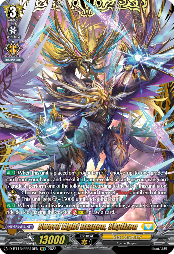 D-BT13/FRR10EN Sword Light Dragon, Skylizen FFR