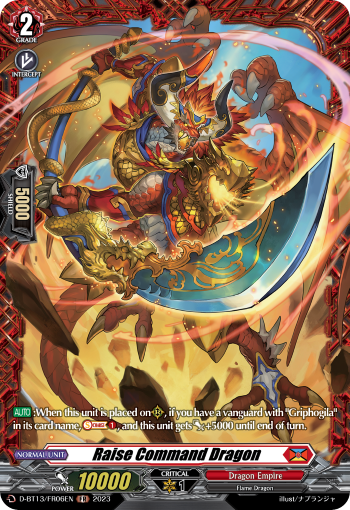 D-BT13/FR06EN Raise Command Dragon FR