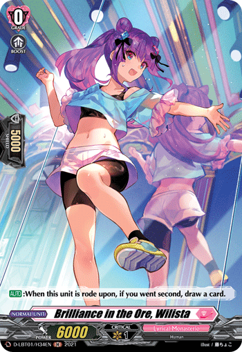 D-LBT01/H34EN Brilliance in the Ore, Wilista H