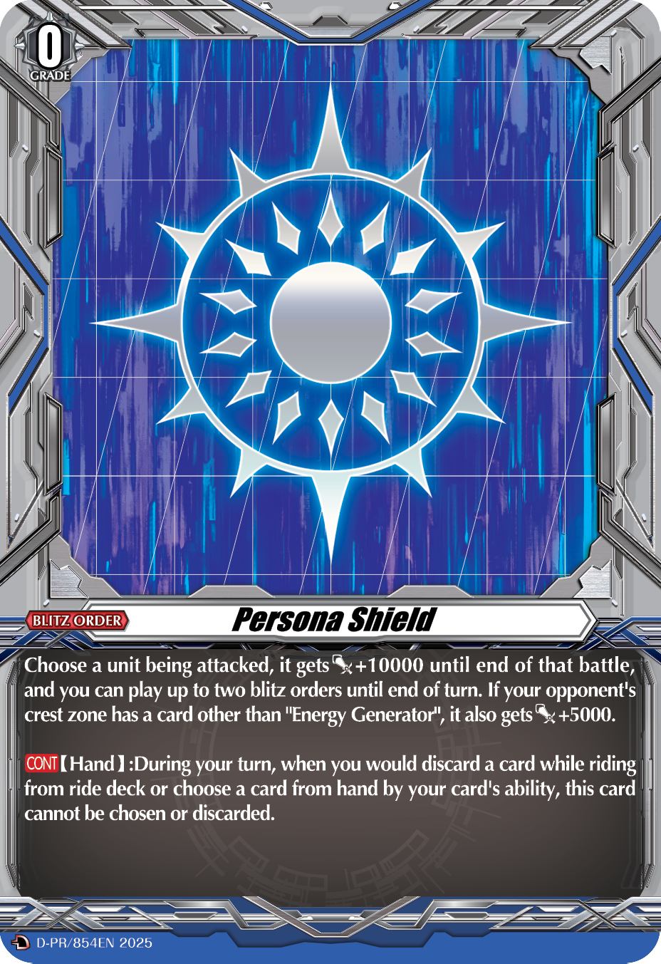 D-PR/854EN Persona Shield (Dark States) PR Dseries