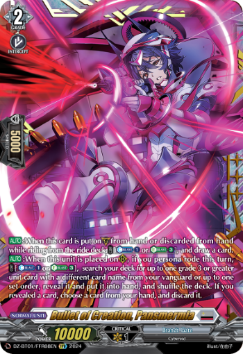 DZ-BT01/FFR08EN Bullet of Creation, Pansmermia FFR