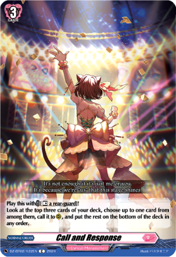 DZ-BT02/122EN Call and Response C