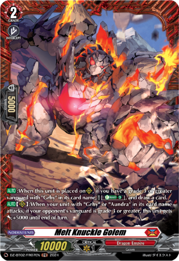 DZ-BT02/FR07EN Melt Knuckle Golem FR