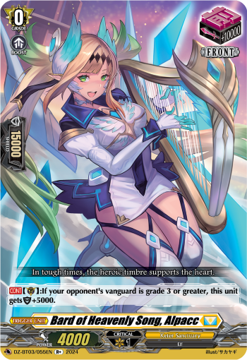 DZ-BT03/055EN Bard of Heavenly Song, Alpacc R+ DZBT03