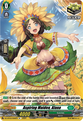 DZ-BT03/056EN Aspiring Maiden, Alana R+ DZBT03