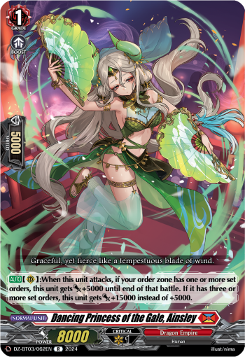 DZ-BT03/062EN Dancing Princess of the Gale, Ainsley R DZBT03