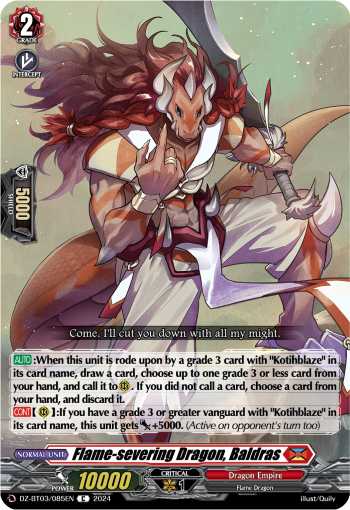 DZ-BT03/085EN Flame-severing Dragon, Baldras C DZBT03