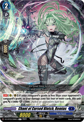 DZ-BT03/098EN Chant of Cursed Blotch, Remias C DZBT03