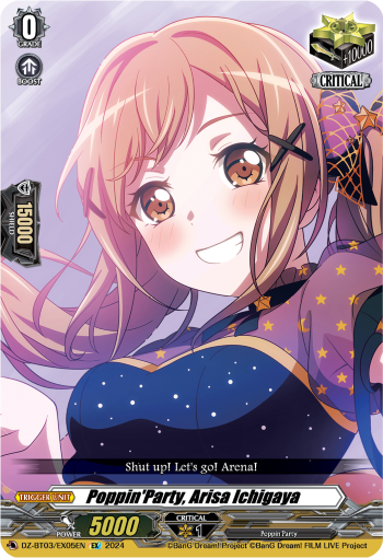 DZ-BT03/EX05EN Poppin'Party, Arisa Ichigaya EX DZBT03