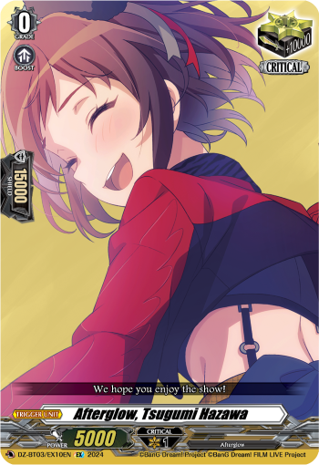 DZ-BT03/EX10EN Afterglow, Tsugumi Hazawa EX DZBT03