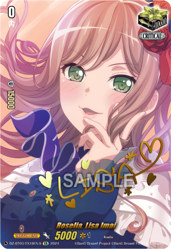 DZ-BT03/EX18EN-S Roselia, Lisa Imai EX DZBT03