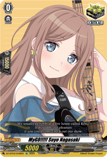 DZ-BT03/EX39EN MyGO!!!!! Soyo Nagasaki EX DZBT03