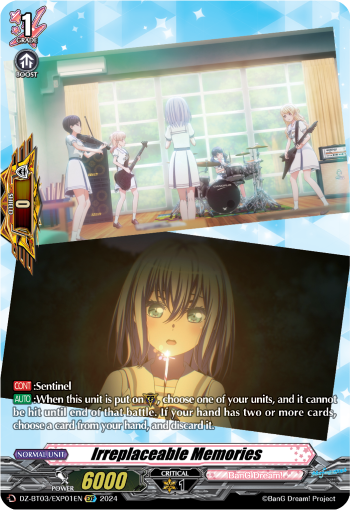 DZ-BT03/EXP01EN Irreplaceable Memories EXP DZBT03