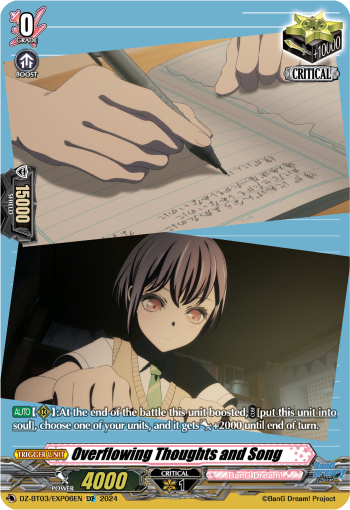 DZ-BT03/EXP06EN Overflowing Thoughts and Song EXP DZBT03