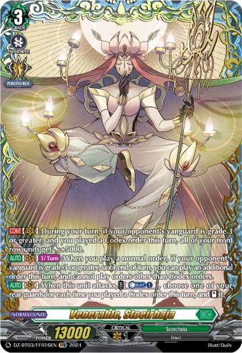 DZ-BT03/FFR16EN Venerable, Stoeirhaja FFR DZBT03