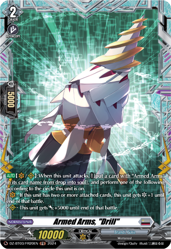 DZ-BT03/FR20EN Armed Arms, "Drill" FR DZBT03