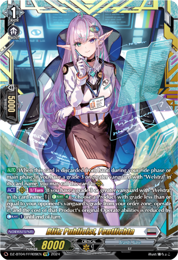 DZ-BT04/FFR09EN Blitz Publicist, Fentlichta FFR