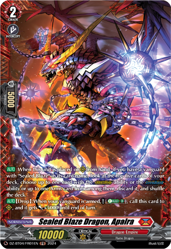 DZ-BT04/FR01EN Sealed Blaze Dragon, Apalra FR